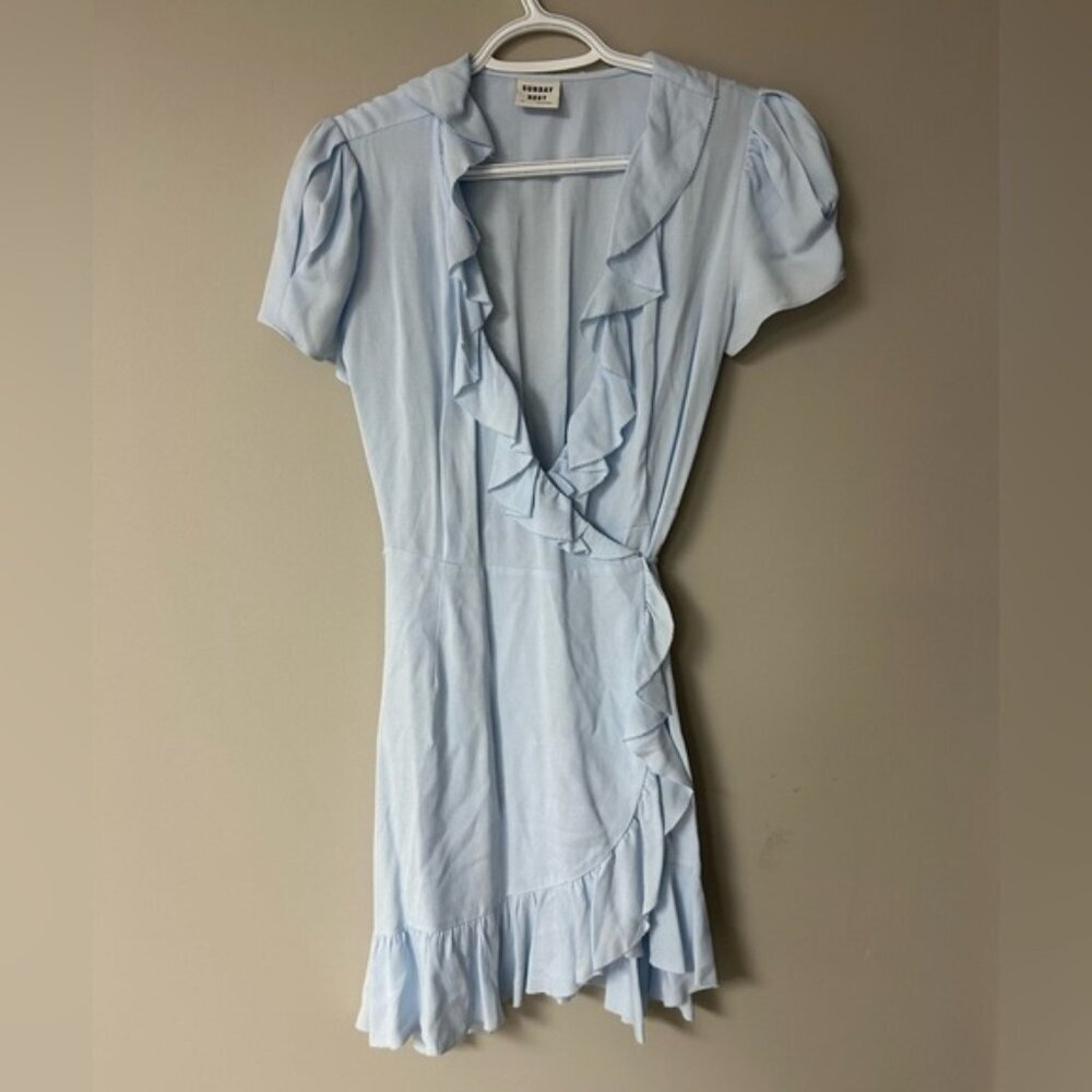 Sunday Best Savoy‎ Ruffled Wrap Dress